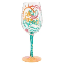 Store Enesco Gift Life At TheBeach Wine Glass