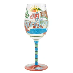 Sale Enesco Gift Life on Vacation Wine Glass