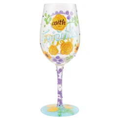Best Sale Enesco Gift Life with Friends Wine Glass