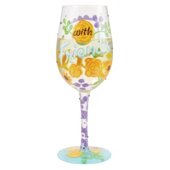 Best Sale Enesco Gift Life with Friends Wine Glass