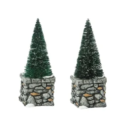 Store Department 56 Limestone Topiaries