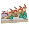 Store Department 56 Lit Rudolph Sleigh Decor