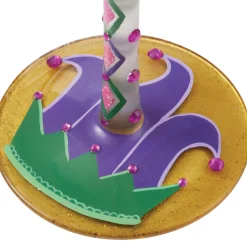 Shop Enesco Gift Mardi Gras Wine Glass