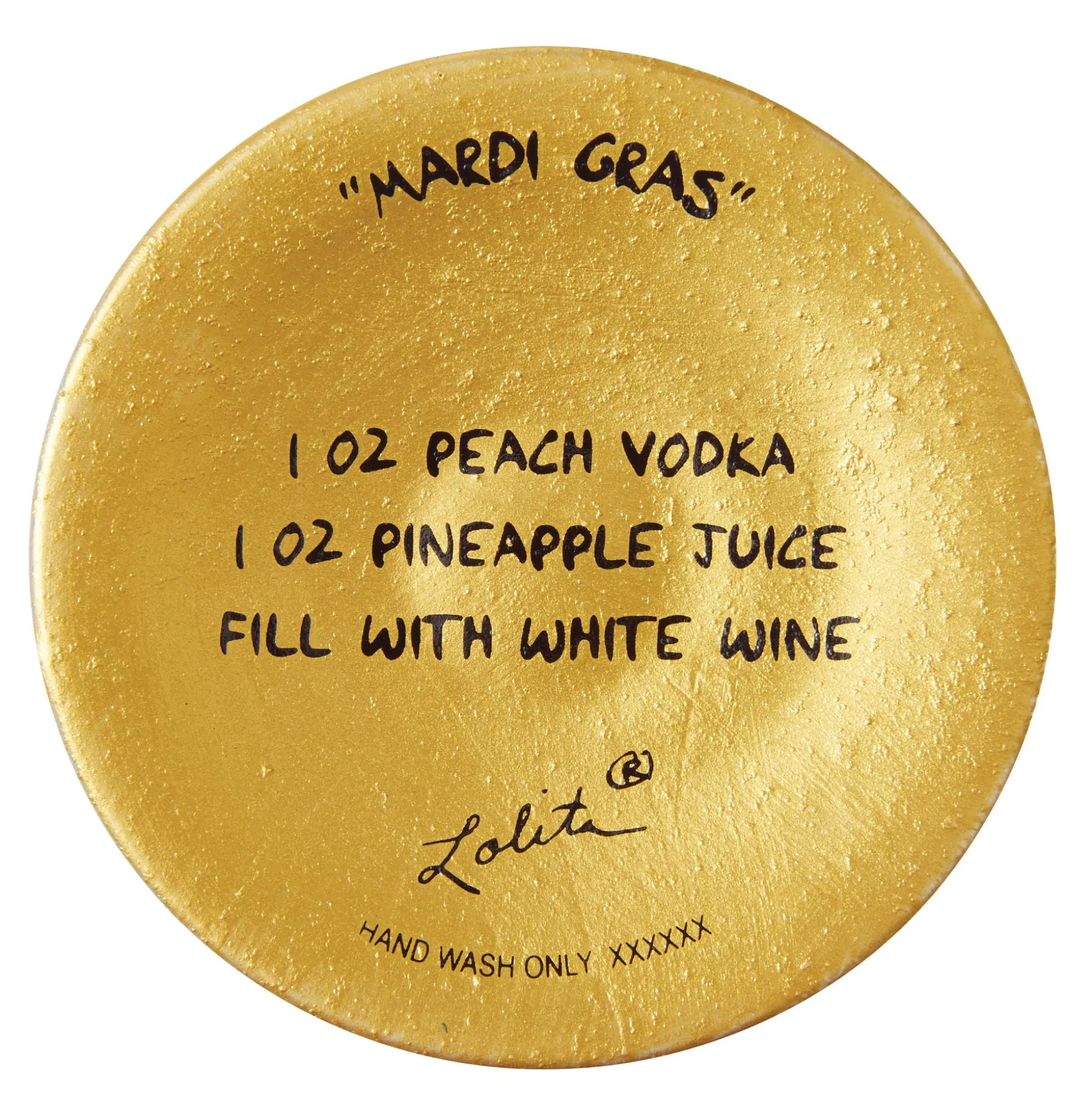 Shop Enesco Gift Mardi Gras Wine Glass