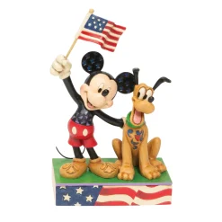 Flash Sale Enesco Gift Mickey and Pluto Patriotic