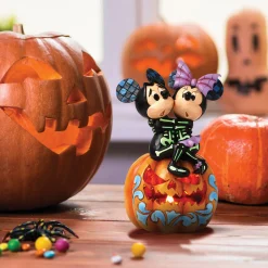 Shop Enesco Gift Mickey&Minnie Scared Skeletons