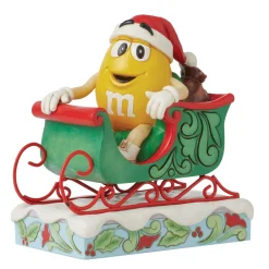 Cheap Enesco Gift M&M'S Yellow Charact in Sleigh