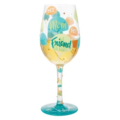 Outlet Enesco Gift My Mom My Friend Wine Glass