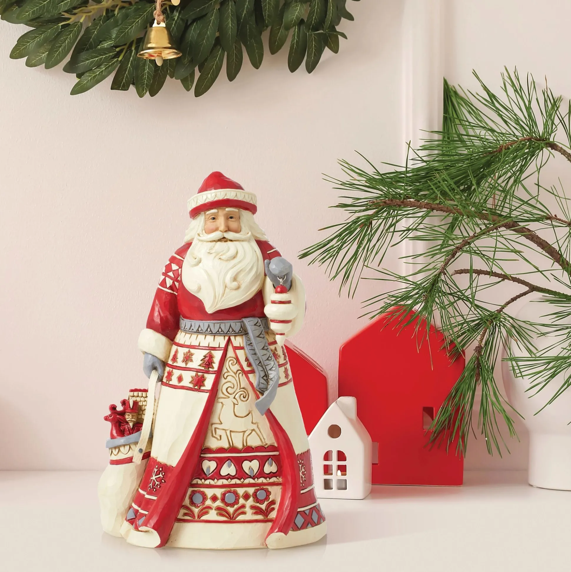 Cheap Enesco Gift Nordic Noel Santa with Bag Fig