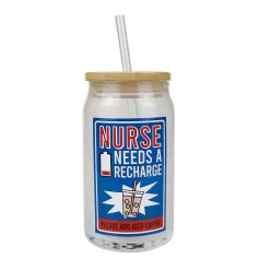 Outlet Enesco Gift Nurse Latte Glass with Lid