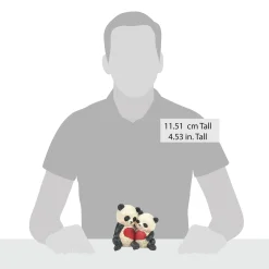 Best Enesco Gift Panda Couple With Heart Fig