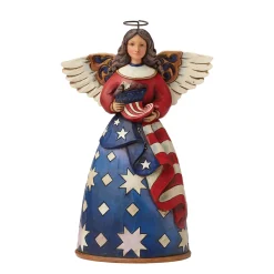 Outlet Enesco Gift Patriotic Angel in Flag Dress