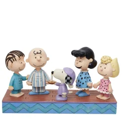 New Enesco Gift Peanuts gang in Christmas PJ's