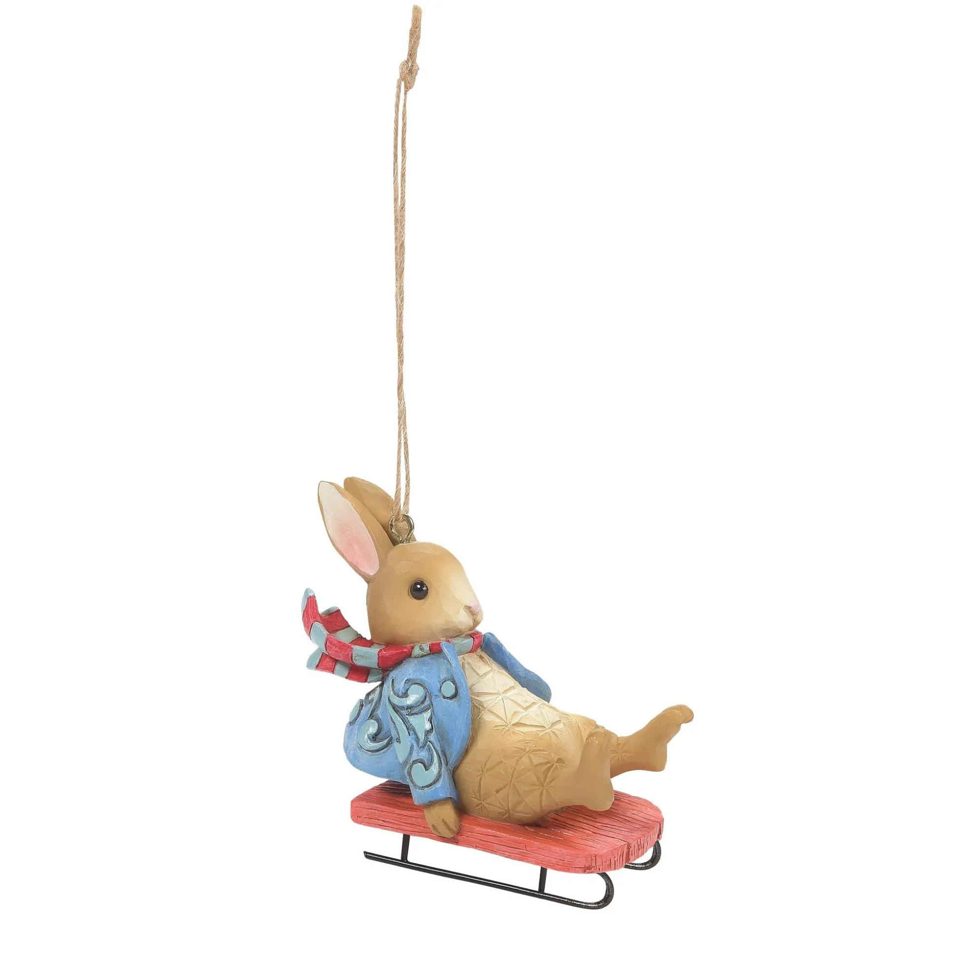 Best Enesco Gift Peter Rabbit Sledging Ornament