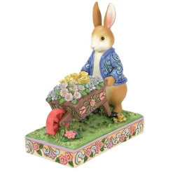 Best Sale Enesco Gift Peter Rabbit with Wheelbarrow