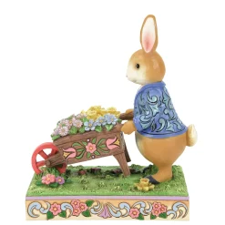 Best Sale Enesco Gift Peter Rabbit with Wheelbarrow