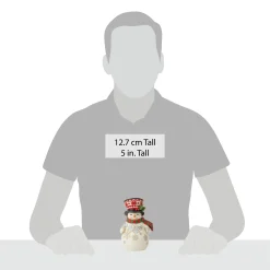 Store Enesco Gift Pint Size Snowman w/Large Hat
