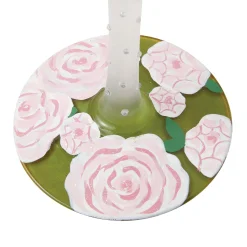 New Enesco Gift Pretty as a Peony Wine Glass