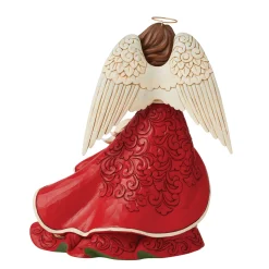 Cheap Enesco Gift Red Christmas Angel Figurine