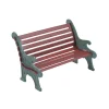 Discount Department 56 Red Wrought Iron Park Bench