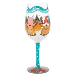 Best Enesco Gift Reindeer Games Wine Glass