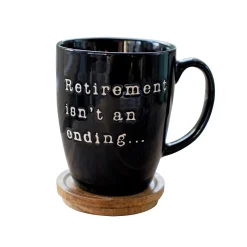 Fashion Enesco Gift Retirement Mug with Lid Set
