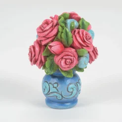 Hot Enesco Gift Rose Bouquet Mini Figurine