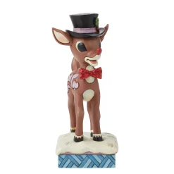 Outlet Enesco Gift Rudolph in Top Hat & Bowtie