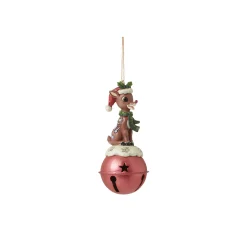 New Enesco Gift Rudolph Standing on Bell H/O