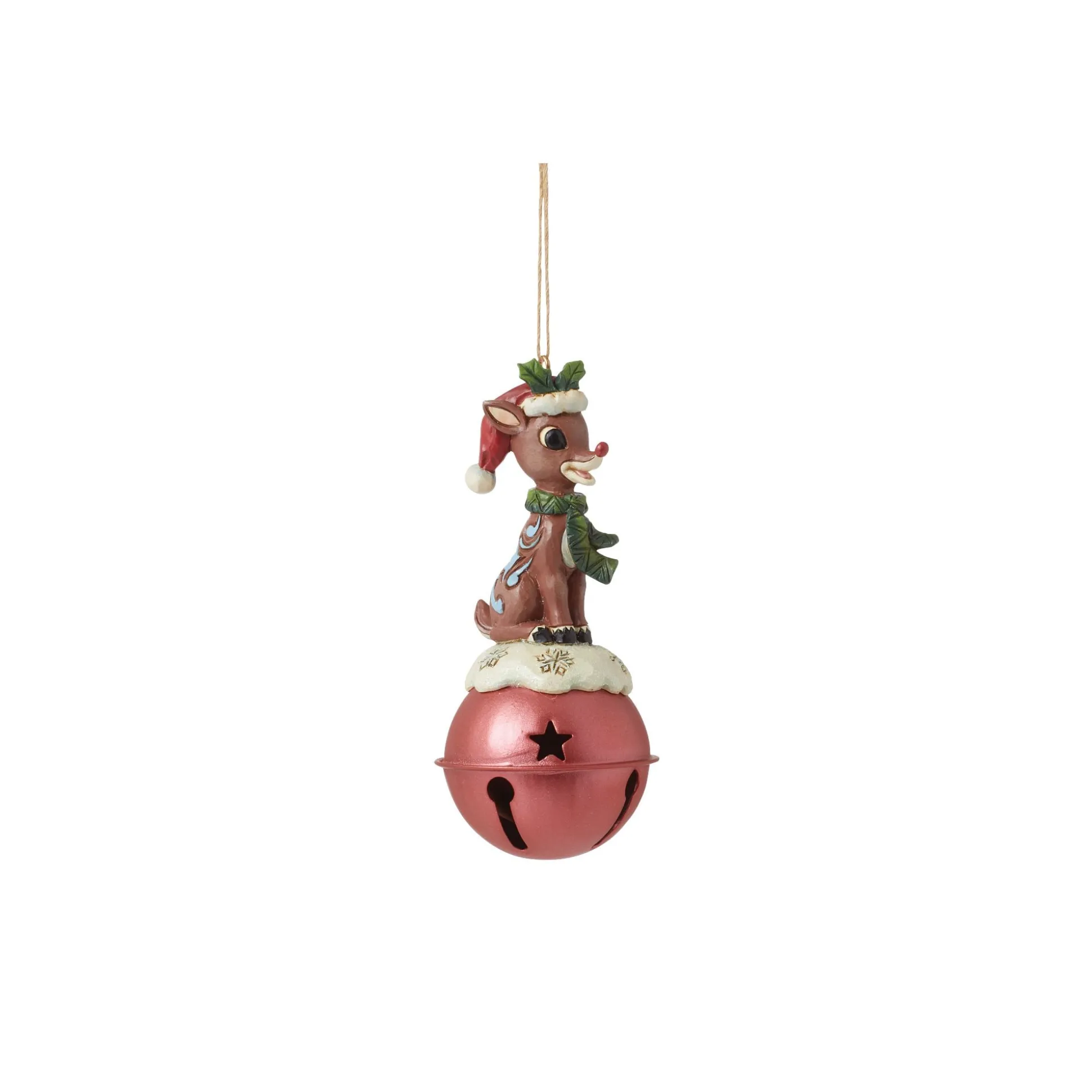 New Enesco Gift Rudolph Standing on Bell H/O