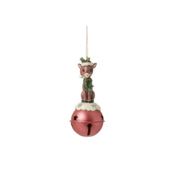 New Enesco Gift Rudolph Standing on Bell H/O