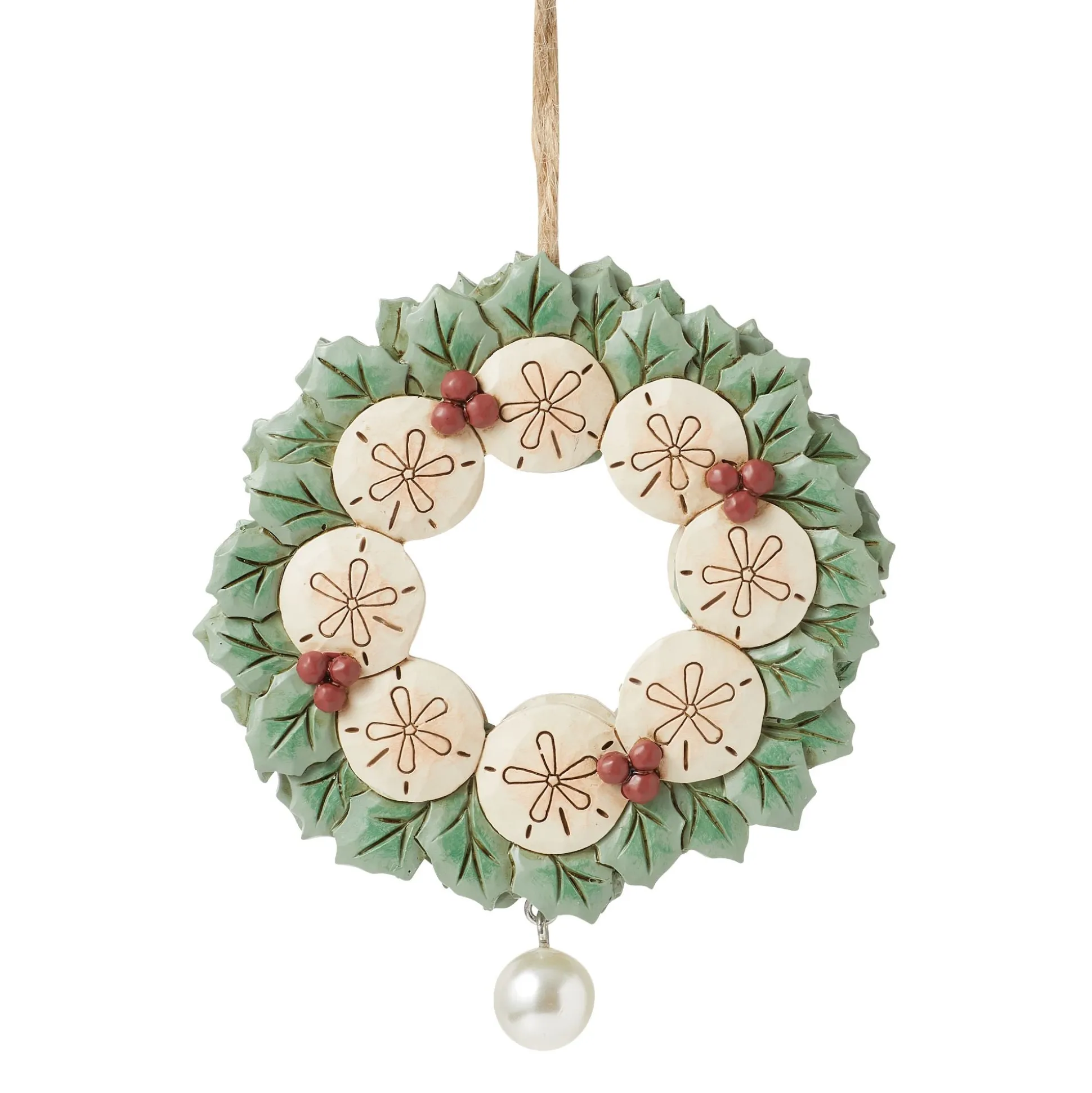 Online Enesco Gift Sand Dollar Wreath Ornament