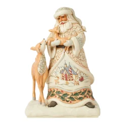 Clearance Enesco Gift Santa Holding Fawn Fig