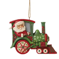 Hot Enesco Gift Santa in Train Ornament