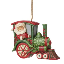 Hot Enesco Gift Santa in Train Ornament