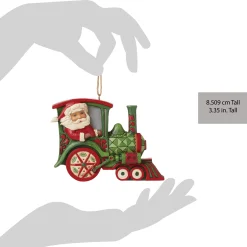 Hot Enesco Gift Santa in Train Ornament