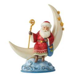 Best Enesco Gift Santa on Cresent Moon Figurine