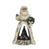 Best Sale Enesco Gift Santa Open Scene LED with Ani