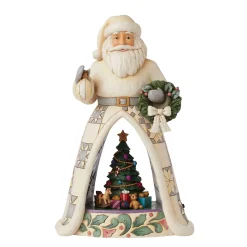 Best Sale Enesco Gift Santa Open Scene LED with Ani