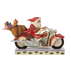 Cheap Enesco Gift Santa Riding Motorcycle