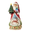 Discount Enesco Gift Santa Vintage LED Tree Fig