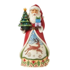 Discount Enesco Gift Santa Vintage LED Tree Fig