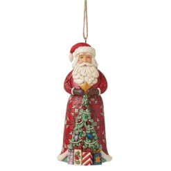 Best Enesco Gift Santa with Tree in Skirt Orn