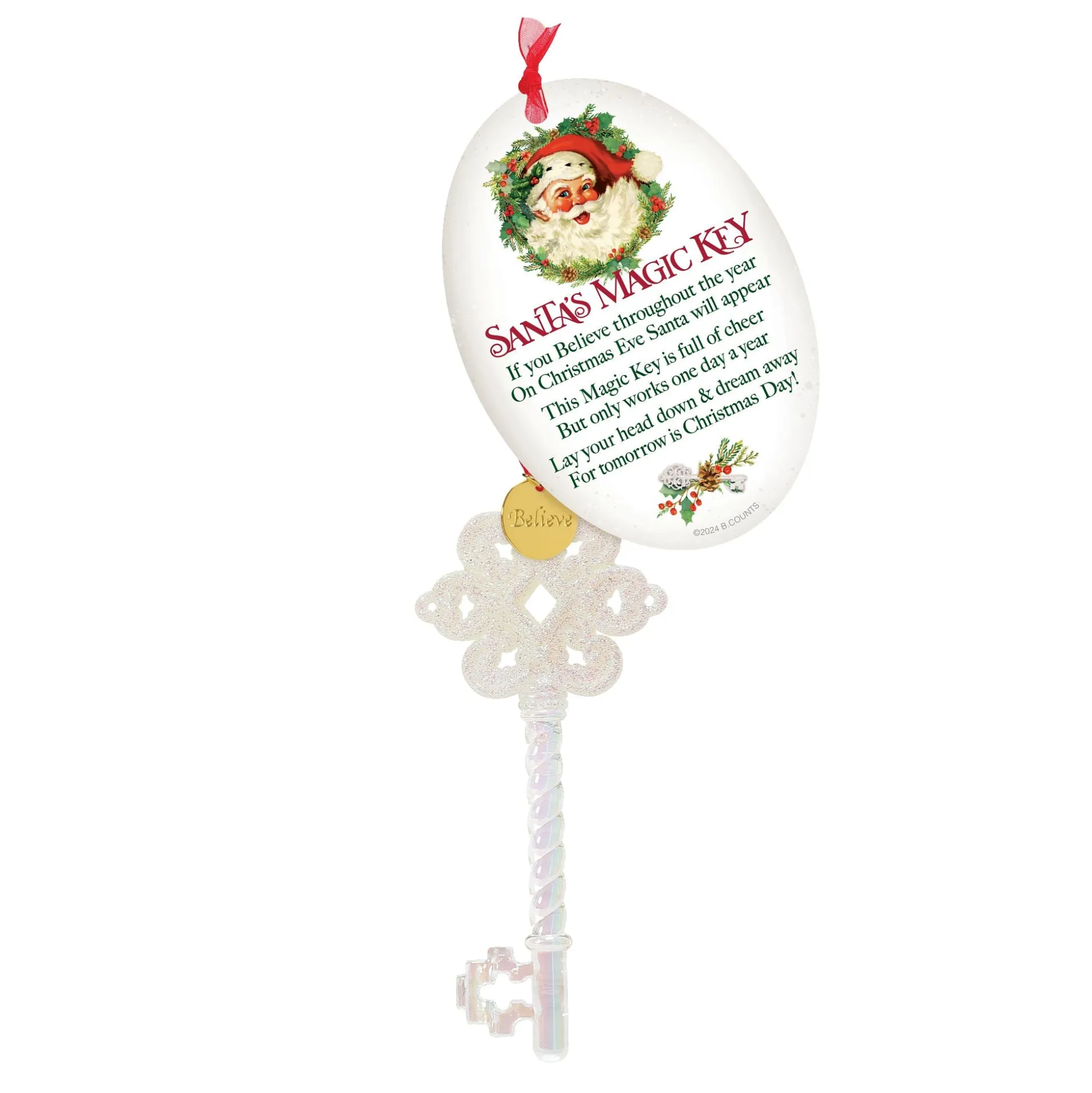 Outlet Enesco Gift Santa's Magic Key Ornament