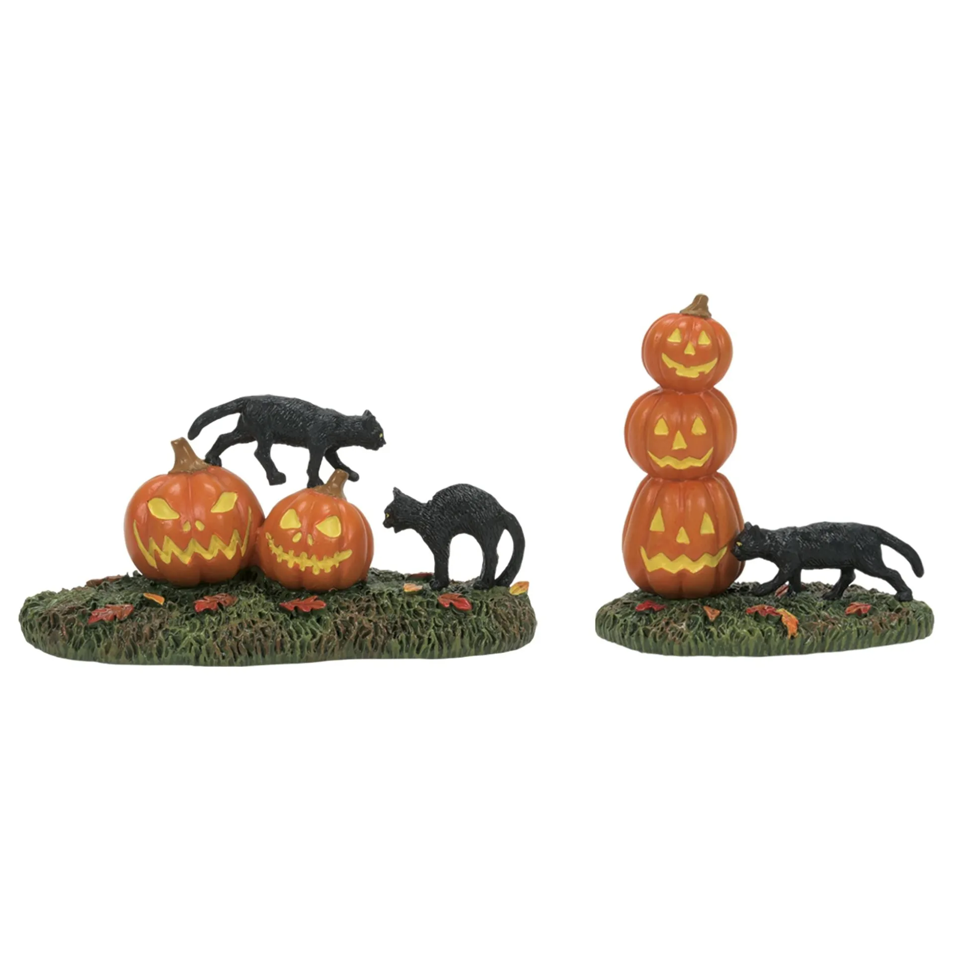 Fashion Department 56 Scary Cats Pumpkins ST/2