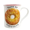 Online Enesco Gift Sculpted Bagel Everything Mug