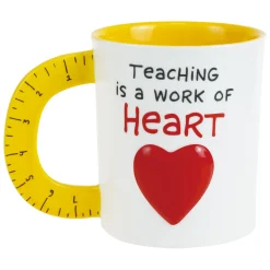 Best Sale Enesco Gift Sculpted Ruler Teacher Mug