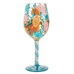 Store Enesco Gift Sea Turtle Delight Wine Glass