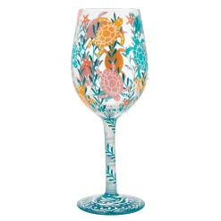 Store Enesco Gift Sea Turtle Delight Wine Glass