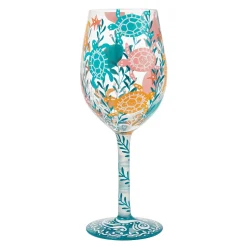 Store Enesco Gift Sea Turtle Delight Wine Glass